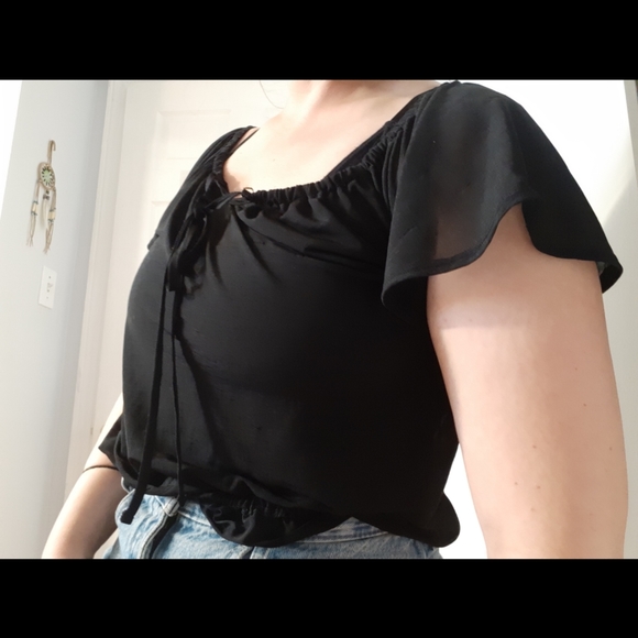 Sheer Black Top - Picture 2 of 4